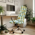thumbnail image 3 of POLERO Sunflower Office Computer Chair Covers, All-in-One Computer Chair Slipcovers, Elastic Anti Slip Comfortable Protector Cover for Indoor Home Workspace, 3 of 7
