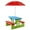 Red, variant on RONG-3 Picnic Table, Outdoor Kids Table and Bench Set w/Removable Umbrella, Plastic Children Patio Furniture, Toddler Picnic Tables for Backyard, Garden, Nursery, Gift for Boys Girls (Red)
