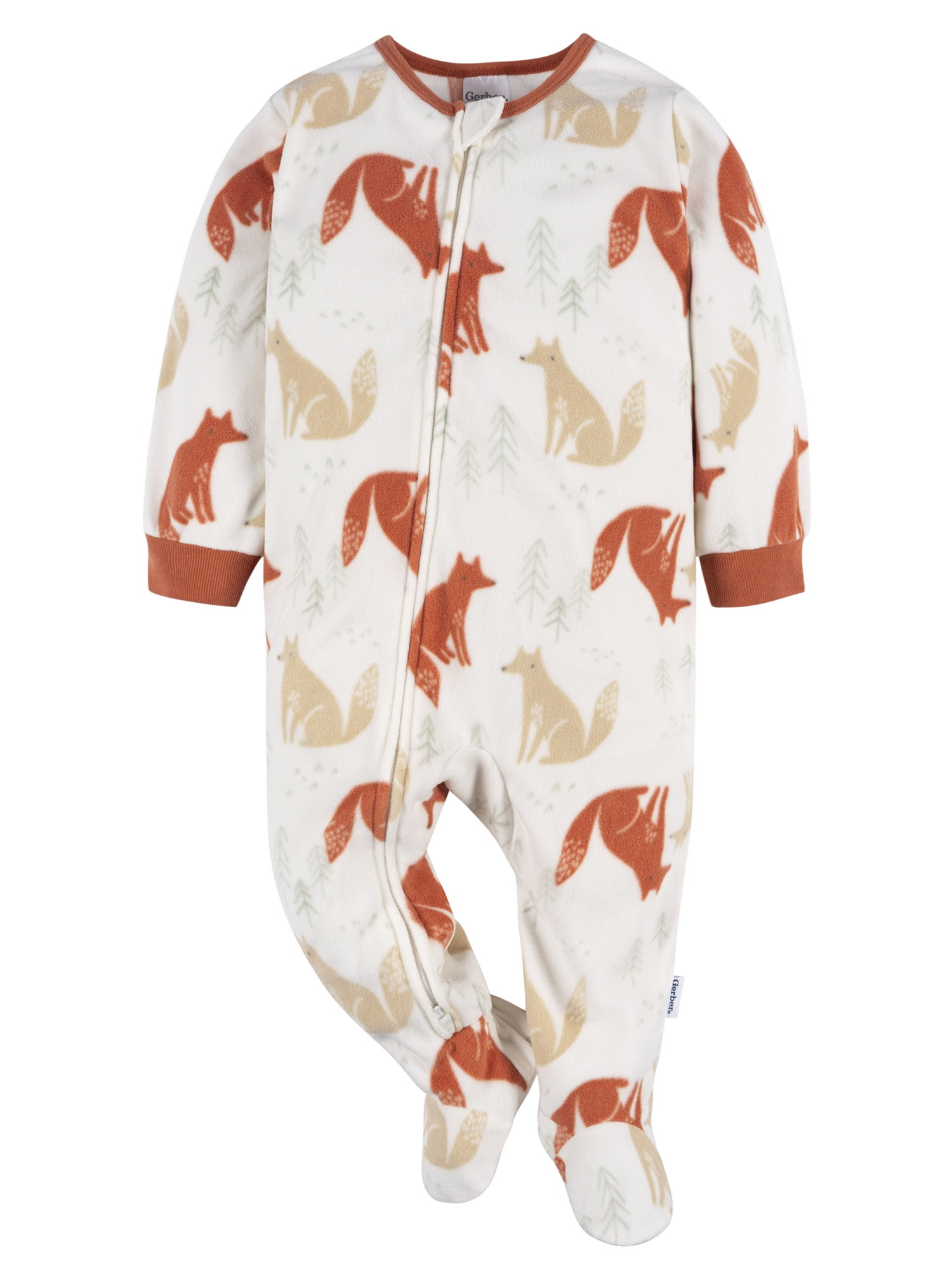 Gerber Baby and Toddler Neutral Microfleece Blanket Sleeper Pajamas, 2-Pack, Sizes 0/3 Months -5T