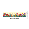 thumbnail image 3 of Colorful Floral Springtime Banner Backdrop Background, Party Decorations with Butterflies, Ideal for Garden Parties Spring Celebrations Photography Props and Outdoor Gatherings, 3 of 4