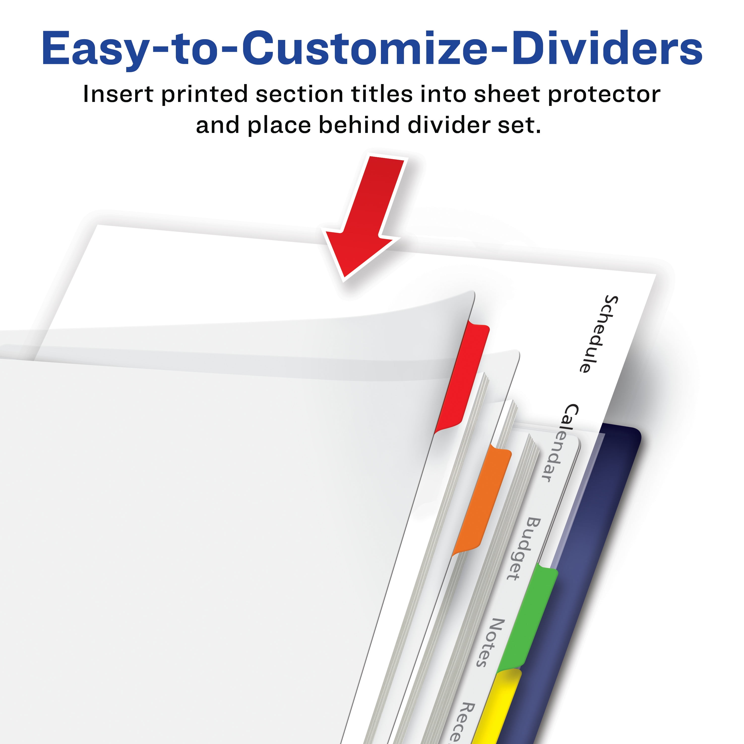 Avery 3" Ring Binder, 8 Tab Dividers, Supplies Set (01680)