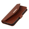 thumbnail image 6 of ELEHOLD Crossbody Wallet Case for iPhone 14 Pro Max 6.7" with Card Slots Hidden Make Up Mirror Magnetic Closure Detachable Shoulder Strap for Women Girls Elegant Purse Case, Brown, 6 of 8