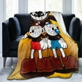 thumbnail image 7 of The Cuphead Show Fleece Blanket Super Soft Cozy Warm Flannel Fleece Throw Blanket For Couch Bed Sofa Throw 60"X50", 7 of 7