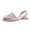 Pink, variant on Fesfesfes White Flats Women's Summer New Buckle Peep-Toe Sandals Color Flat Shoes 7.5(40)