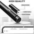 thumbnail image 6 of OLV Curtain Rods Wrap Around 28-48" Adjustable French Metal Large End Rods,Black, 6 of 9