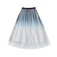 thumbnail image 4 of XIAONU Sparkly Tulle Midi Skirt For Women Tiered Ruffled Skirt Lightweight Glamorous Party Skirt, 4 of 5