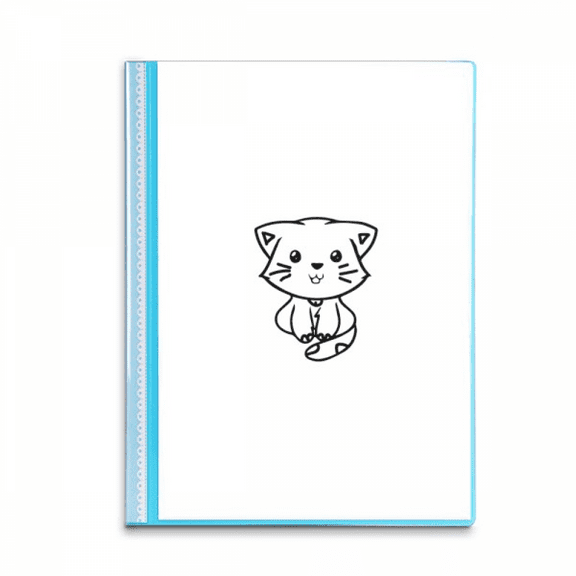 Pet Cat Stickers Art Deco Fashion Book Sheet Protectors Portfolio Binder Folder