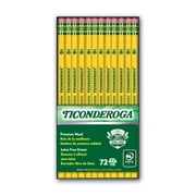Ticonderoga Original Ticonderoga Pencils, No. 2 Soft, Unsharpened, Box of 72