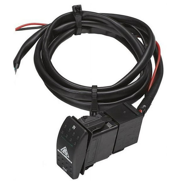 MotoAlliance VIPER UTV Winch Flush Mount Dash Switch, Green Backlight