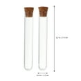 thumbnail image 6 of Pungan 35pcs Clear 5ml Test Tubes with Wood Stoppers, Science Lab Chemistry Tools, 2.95" x 0.47" Glass Tubes for Experiments, 6 of 10