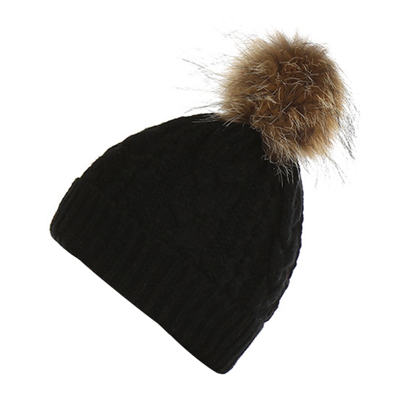 Women Fuzzy Ball Thickened Warm Winter 