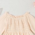 thumbnail image 5 of NOLDARES Toddler Baby Girl Clothes Cute Long Sleeve Sweatshirt Fall Winter Outfits Kids Pullover Pants 2Pcs Set(Beige,6-9 M), 5 of 6