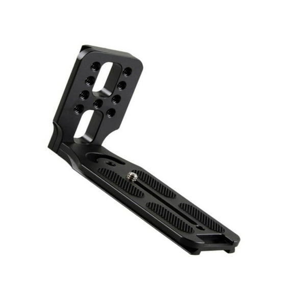 Universal Aluminum Alloy Camera L Bracket Quick Release Plate, Vertical/Horizontal Switching for DSLR Gimbal