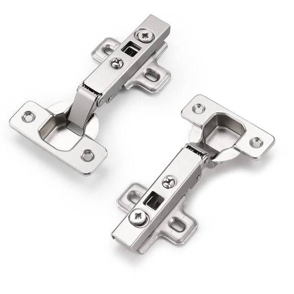 Clip On Full Overlay Frameless Furniture Cabinet Door Concealed Hinges, 1 Pair(2 Pieces) Fit for cabinet without Frame