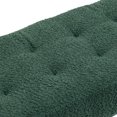 thumbnail image 6 of 49" Modern Ottoman Bench, Boucle Upholstered Tufted Bench with Padded Seat, End of Bed Bench with Armrests & Pillow, for Bedroom, Living Room, Hallway, Entryway, Space Saving, Emerald, 6 of 9