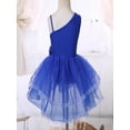 thumbnail image 4 of MSemis Kids Girls Sequins Flower Ruched Waist Tutu Ballet Leotard Dance Dress, 4 of 7