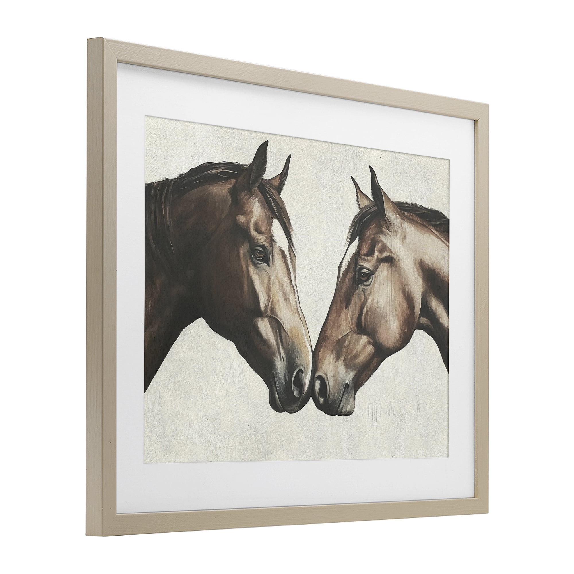 Stupell Industries Equine Companions Pair Birch Framed Print Under Glass, design by Svetlana Aleynikova