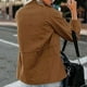 thumbnail image 4 of Women Coat Stand Collar Zipper Multiple Pockets Solid Color Long Sleeves Soft Casual Cardigan Pure Color Spring Coat for Daily Wear, 4 of 5