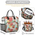 thumbnail image 5 of OBREWU Pioneer Flower Womens Lunch Box for Work,Insulated Large Pioneer Flower Lunch Bag for Women,Loncheras Para Mujer,Leakproof Adult Lunch Bag for Work,Beach,Travel,Picnic,Camping, 5 of 7