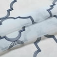 thumbnail image 4 of Kate Aurora 2 Pack Shabby Trellis Semi Sheer Clover Grommet Top Curtains - Assorted Colors, 4 of 4