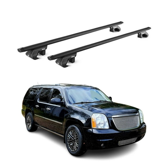 OMAC Roof Rack Cross Bars Fits GMC Yukon XL 2500 2000-2014 Black Carrier 2 Pcs
