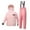 Pink, variant on Generic Boys and Girls Children's Ski Suits Girls Outdoor Thick Windproof Boys Baby Big Children Ski Clothes Colorblock Snow Pants and Jacket Snowsuit Ski Suit(160,Light Blue)
