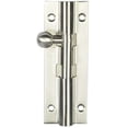 thumbnail image 2 of ssiskcon 10mm x 4" Inch Barrel Bolt Stainless Steel Long Door Surface Dutch Slide Lock Interior Sliding Latch (With Screws) Satin Ball Knob Heavy 32D(630) Round Section Defender Security(Pack Of 5), 2 of 9