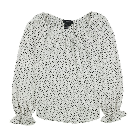 Karen Kane Womens Star Print Pullover Blouse, White, Medium