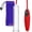 Red, variant on LeLuv Blue Magna PRO+ Electric Penis Pump - 12" Length x 3.70" Diameter Round Flange Cylinder - LCD Smart Handheld USB Rechargeable Untapered Acrylic Quick-Disconnect