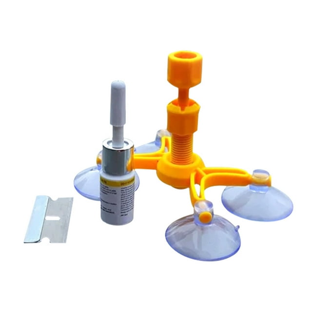 2 Pcs Windshield Repair Kit - Fix Chips, Cracks, Bulls-Eye on Auto Glass with Resin, UV Curing Film & Tools, DIY 30 Min Solution for Cars, Trucks, SUVs