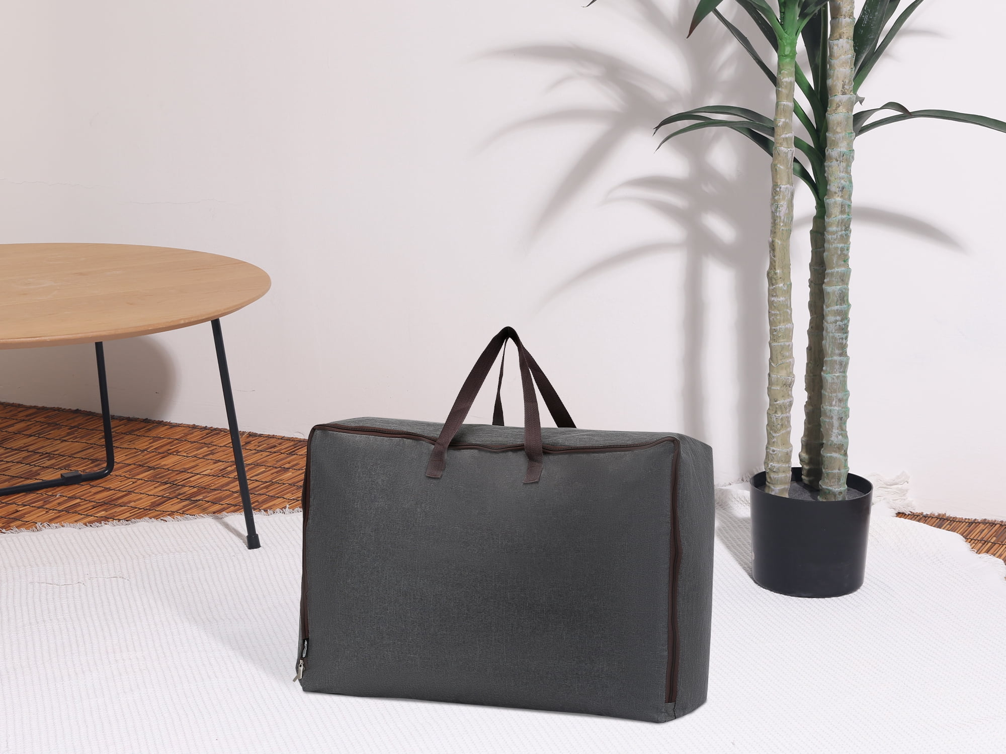 Unique Bargains 1 Pack Clothes Storage Bags Moving Bags Dark Gray 28*20*12in