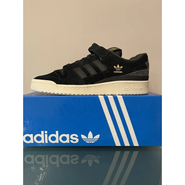 Ad-id-as Forum 84 Low Suede Q46366 Black Carbon Men's Size 13
