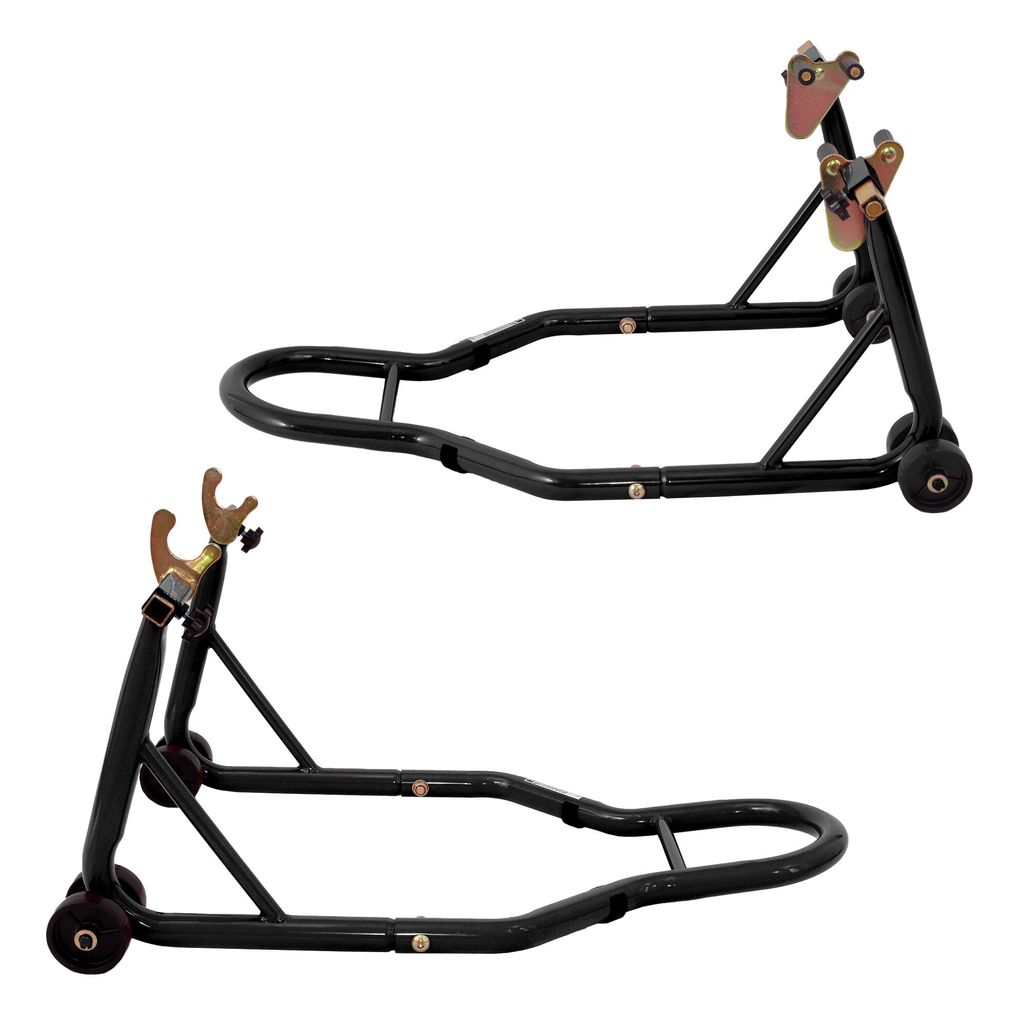 Motorcycle Rear Paddock Stand – 850 Lbs Capacity, Red, Spool Lift Swingarm