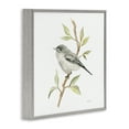 thumbnail image 4 of Stupell Industries Bird on Simple Branch Animals & Insects Painting Gray Framed Art Print Wall Art, 17 x 17, 4 of 10