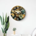 thumbnail image 4 of 12 Inch Wall Clock Battery Operated Silent Clock Decorative for Office, Kitchen, Outdoor, Living Room，Cute forest Sloth and Branches Natural, 4 of 4
