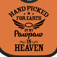 thumbnail image 4 of Inktastic Handpicked for Earth by My Pawpaw in Heaven with Angel Wings Boys or Girls Baby Bib, 4 of 4