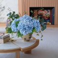 thumbnail image 2 of Hortensia artificial YalZoneMet, 3 unidades, azul, 53 cm, Real Touch, 2 of 9