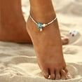 thumbnail image 2 of Beach Beaded Starfish Anklet Ankle Bracelet, 2 of 4