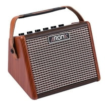 AG-15A 15W Portable Acoustic Guitar Amplifier with BT Speaker, Microphone Interface, and Built-in Rechargeable Battery