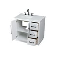 thumbnail image 6 of Elegant Kitchen and Bath 36 inch Single Bathroom Vanity in Linen Oak, 6 of 7