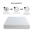 thumbnail image 6 of 12 Inch Twin Mattress, White Gel Memory Foam Mattress, Fiberglass-free, Green Tea aMemory Foam and Cooling Gel Infused Mattress, CertiPUR-US Certified, Ergonomic Design, 6 of 7