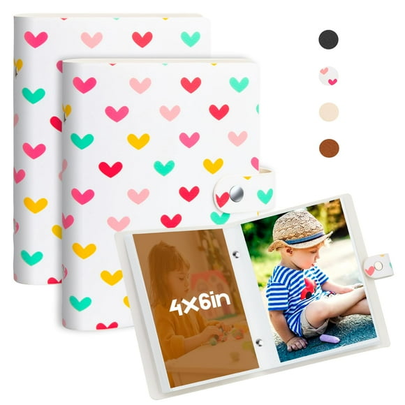 Álbum de fotos Ruibytree de 4 x 6 pulgadas y 52 bolsillos para bodas familiares