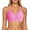 Hot Pink, variant on Gyexs Women's Full Coverage No Underwire Comfort Bra Scalloped V Neck Seamless Push Up Bralettes with Support #Brick Red