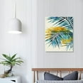 thumbnail image 3 of Nawypu Tropical Leaves Pictures Wall Art: Abstract Palm Tree Prints Leaf Canvas Artwork Fern Botanical Watercolor Painting for Modern Living Room Bathroom Bedroom Ready to Hang, 3 of 4
