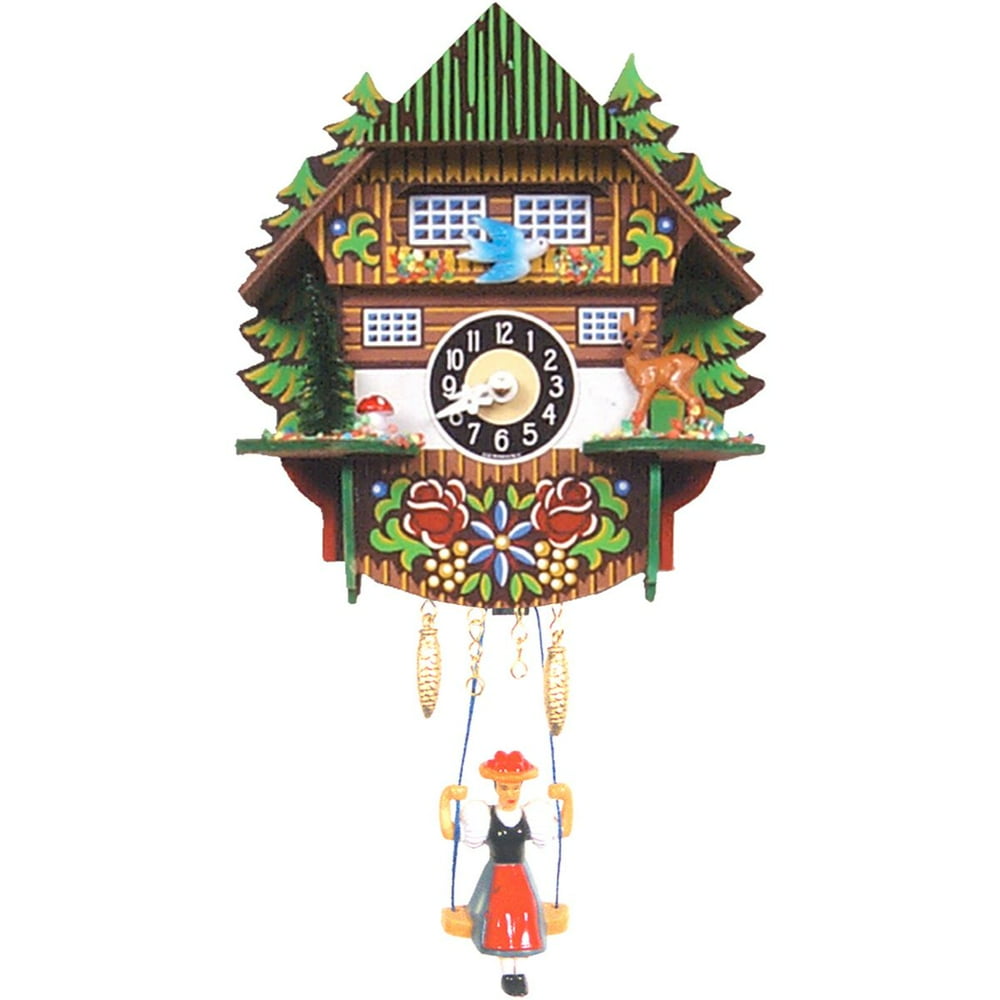 6.5" Engstler BatteryOperated Mini Cuckoo Wall Clock with Music and