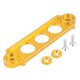 thumbnail image 1 of Bloqueo del soporte de sujeción de la batería de carreras de autos anodizado para HONDA CIVIC / CRX 1988-2000 (dorado), 1 of 5