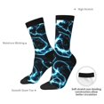 thumbnail image 4 of Vsdgher Lightning Crew Socks for Men & Women, Breathable Casual Athletic Ankle Socks, 4 of 6