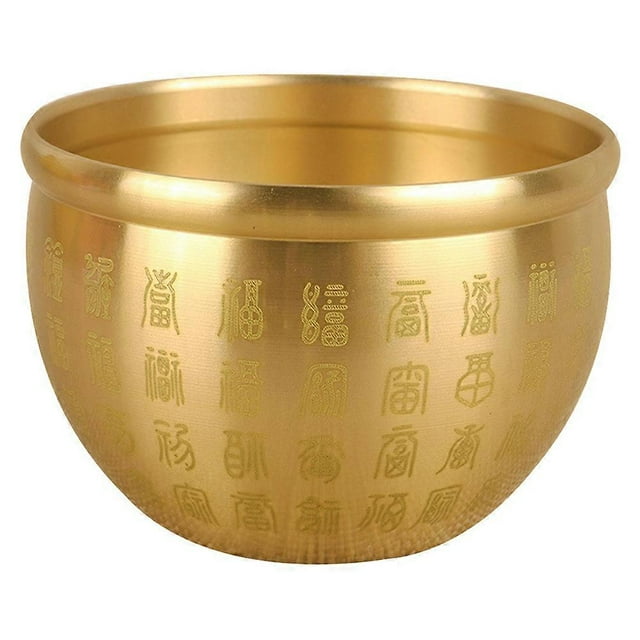 Wealth Luck Bowl Small Treasure Basin Fortune Bowl Table Centerpiece Offering Bowl