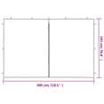 thumbnail image 2 of vidaXL Party Tent Sidewall 2 Pcs Patio Pavilion Canopy Sidewall with Zipper PE, 2 of 15