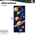 thumbnail image 4 of Stupell Industries Contemporary Galaxy Swirl Planetary Orbit Canvas Art, 13 x 30, by Creative Studio, 4 of 8